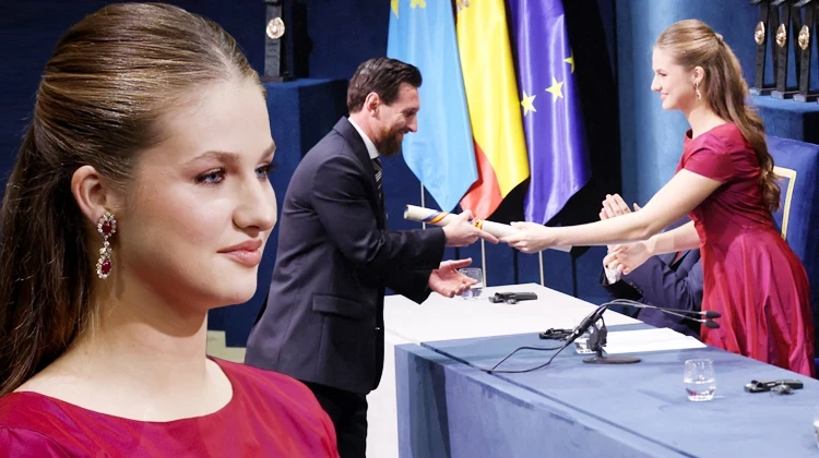 Lionel Messi, Prenses Leonor'un Eliyle Tarih Yazdı