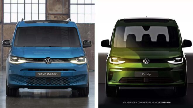 Makyajlı Volkswagen Caddy ve Multivan T7 için ilk görseller paylaşıldı