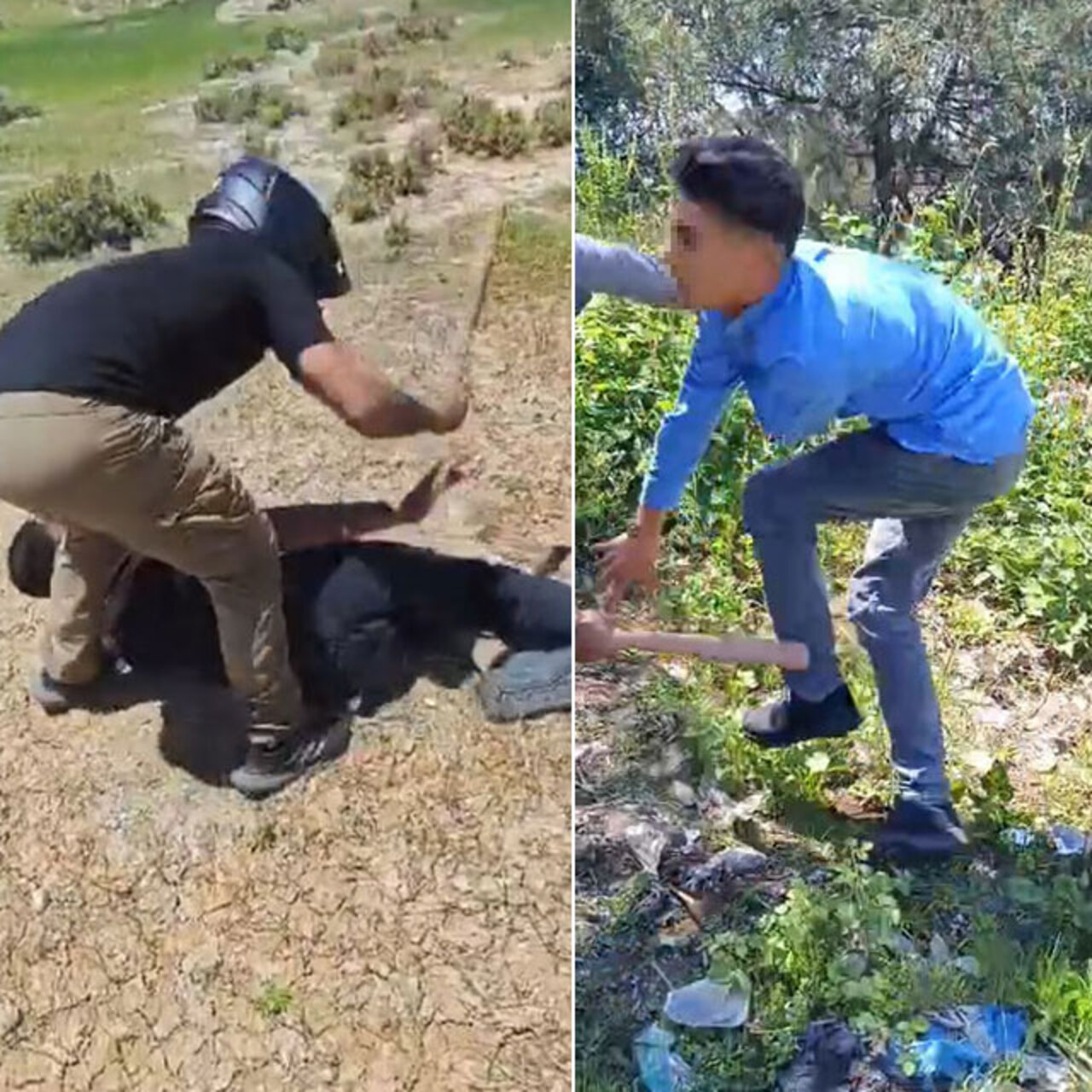 Tanınmamak için kask taktı! Kan donduran işkence!