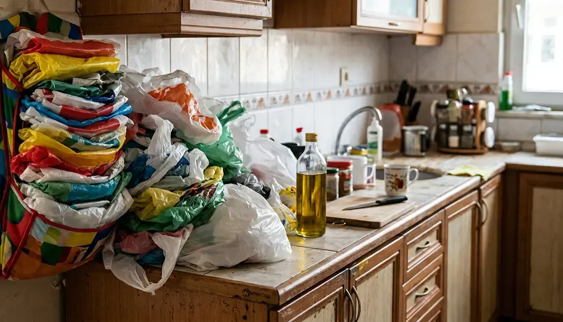Mutfakta Market Poşeti Biriktirenlere Kötü Haber: Bir Gün Lazım Olur Demeyin!