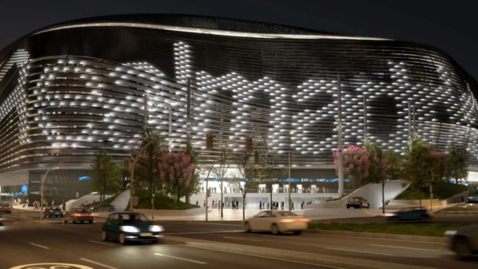 Santiago Bernabeu'nun dış cephesine 10 bin led ışık ekleniyor