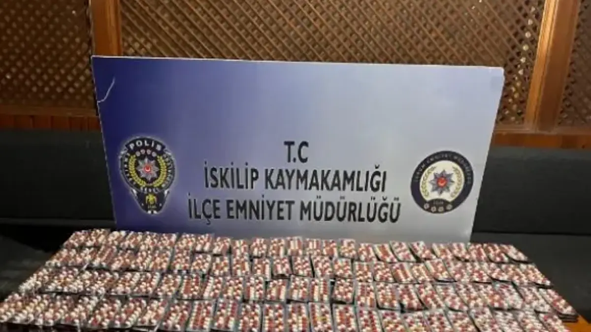 Çorum'da 5 Bin 500 Uyuşturucu Hap Ele Geçirildi