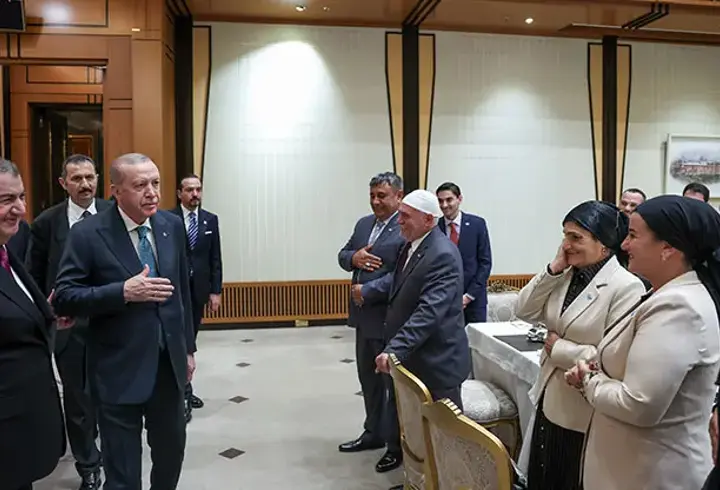Cumhurbaşkanı Erdoğan, Dünya Ahıska Türkler Birliği heyetini kabul etti