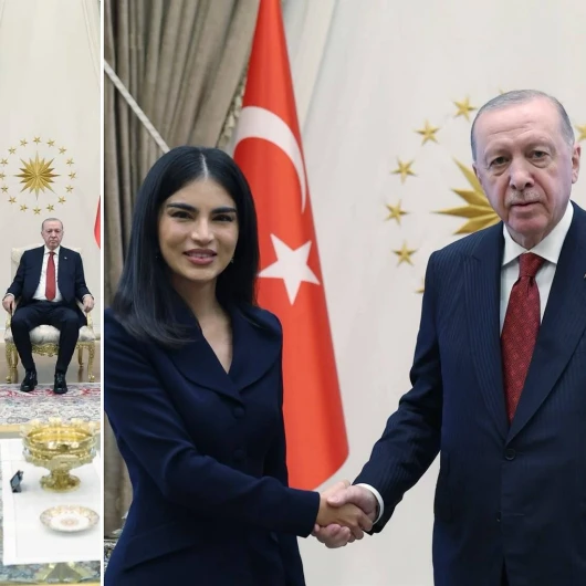 Cumhurbaşkanı Erdoğan Mirziyoyeva'yı Kabul Etti