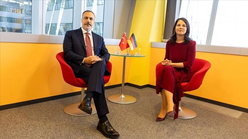 Dışişleri Bakanı Fidan, Alman mevkidaşı Baerbock ile görüştü