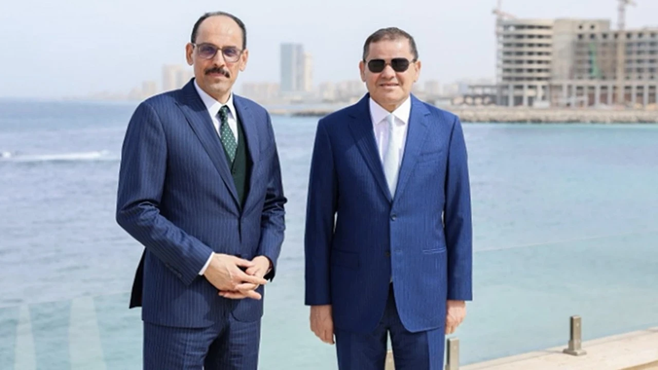 MİT Başkanı Kalın, Libya Başbakanı Dibeybe ile görüştü
