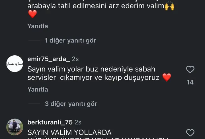 Vali Çiçekli’den öğrencilerin tatil talebine olumlu cevap