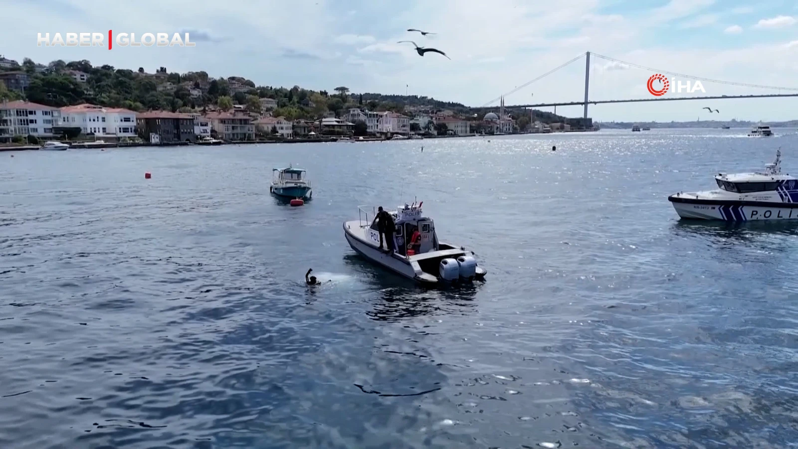Boğaz’da kaybolan Rus yüzücüyü arama çalışmaları 6. gününde!