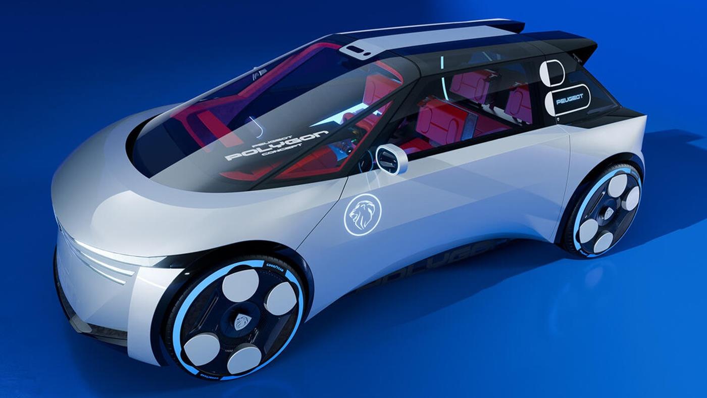 Peugeot, fütüristik konsept aracı Polygon'un ilk görselini paylaştı