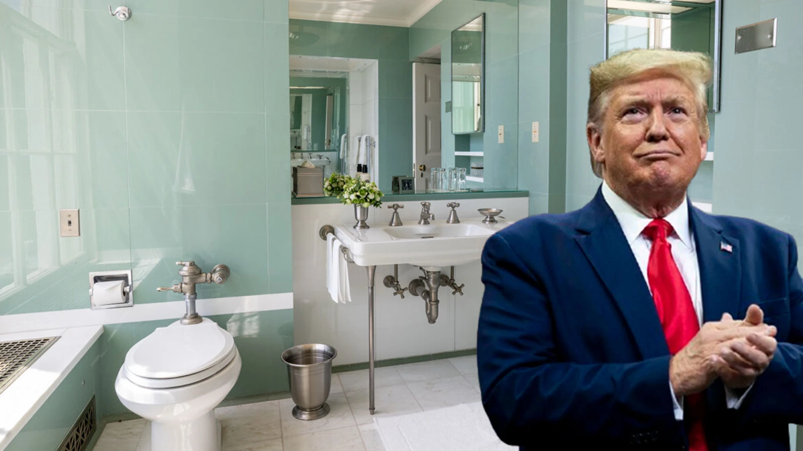 Trump "İşte yeni tuvaletim" diyerek paylaştı! ABD karıştı