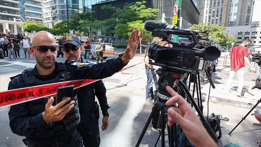 İsrail polisi, AA ekibinin içinde yer aldığı gazetecileri engelledi