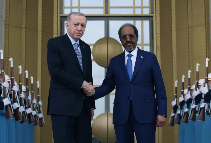Cumhurbaşkanı Erdoğan, Somalili mevkidaşı Mahmud ile bir araya geldi