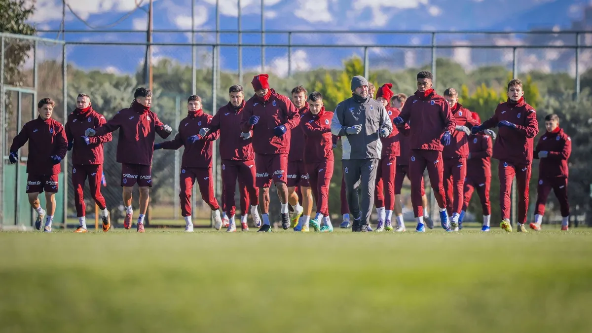 Trabzonspor Galatasaray maçının hazırlıklarını sürdürdü