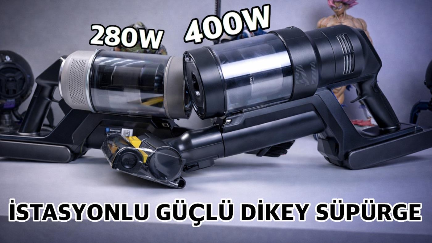 Üst segment, güçlü, istasyonlu "Samsung Bespoke AI Jet Ultra ve Lite Dikey Süpürge İncelemesi"