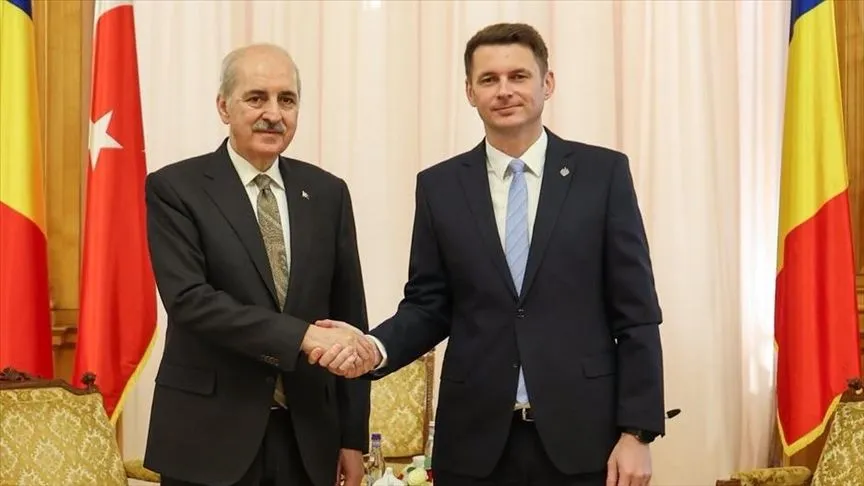 TBMM Başkanı Kurtulmuş, Romanya Senato Başkanı Abrudean ile görüştü
