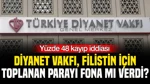 Diyanet Vakfı, Filistin İçin Toplanan Parayı Fona Mı Yatırdı? Yüzde 48 Kayıp İddiası