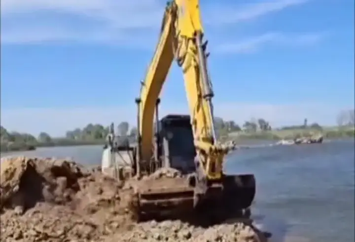 Meriç Nehri'ne Deniz Suyu Karışmasını Önlemek İçin Set Çekildi