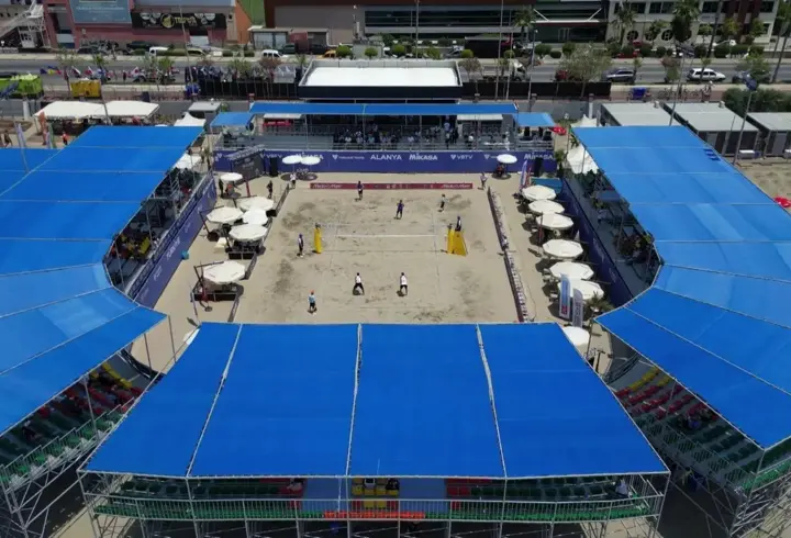 Plaj voleybolunun kalbi Alanya'da atıyor