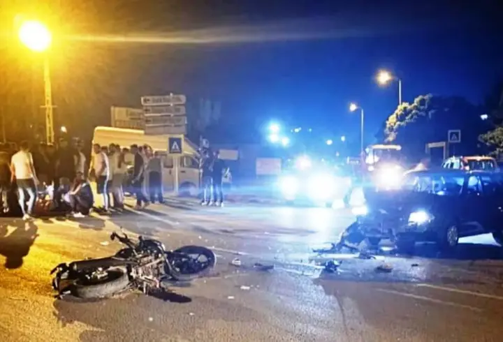 Ankara'da otomobil ve motosiklet çarpıştı: 1 ölü, 1 yaralı
