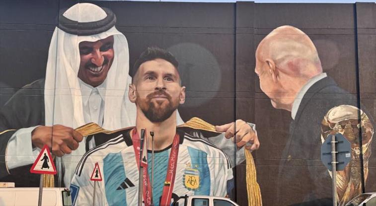 Lionel Messi Nin Unutulmaz Zaferi Duvarlara Taşındı