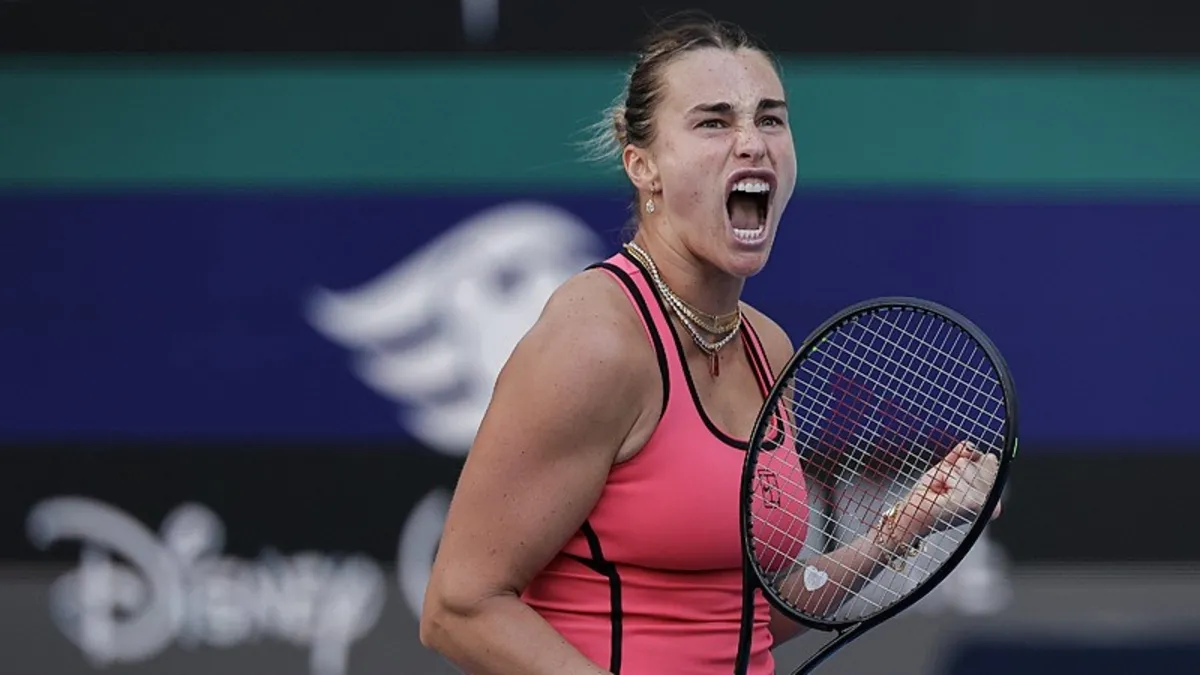 Aryna Sabalenka Miami Açık'ta üst üste ikinci kez şampiyon!