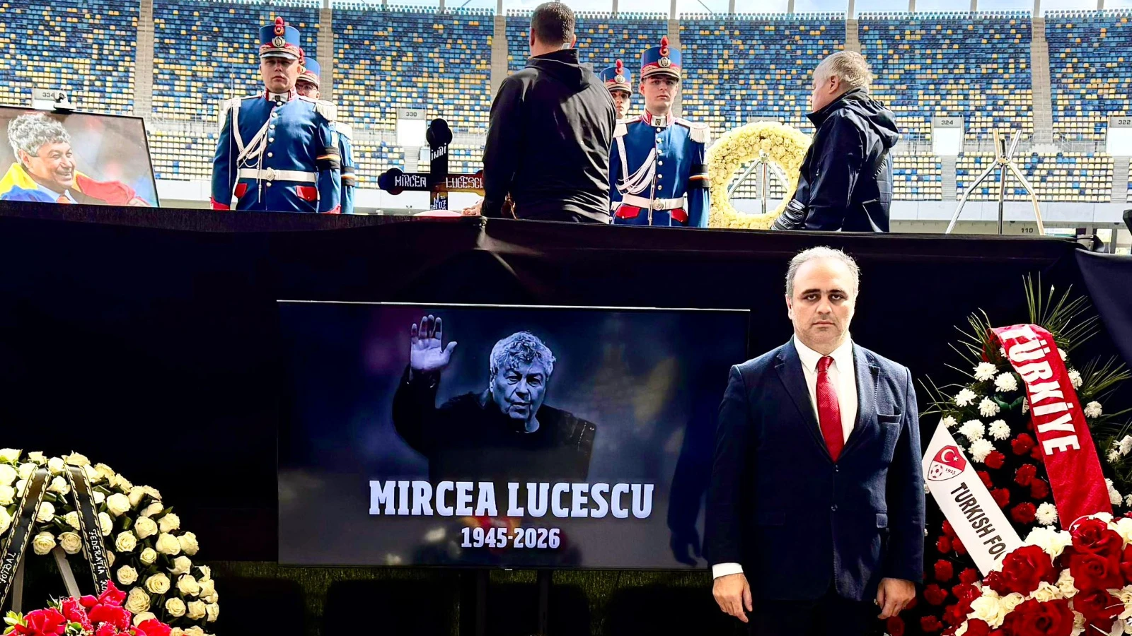 Ural Aküzüm, Mircea Lucescu'nun cenaze ve anma törenlerine katıldı