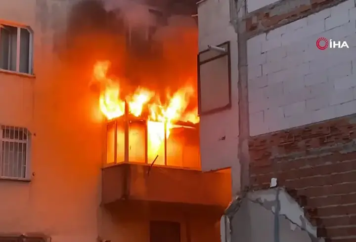 İstanbul Bahçelievler’de 6 katlı bina alevlere teslim oldu
