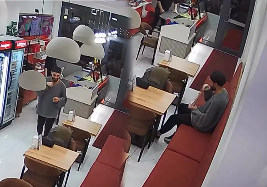 Dürüme sakalının, göğsünün kıllarını koydu. Parasını ödemeden lokantadan çıktı 