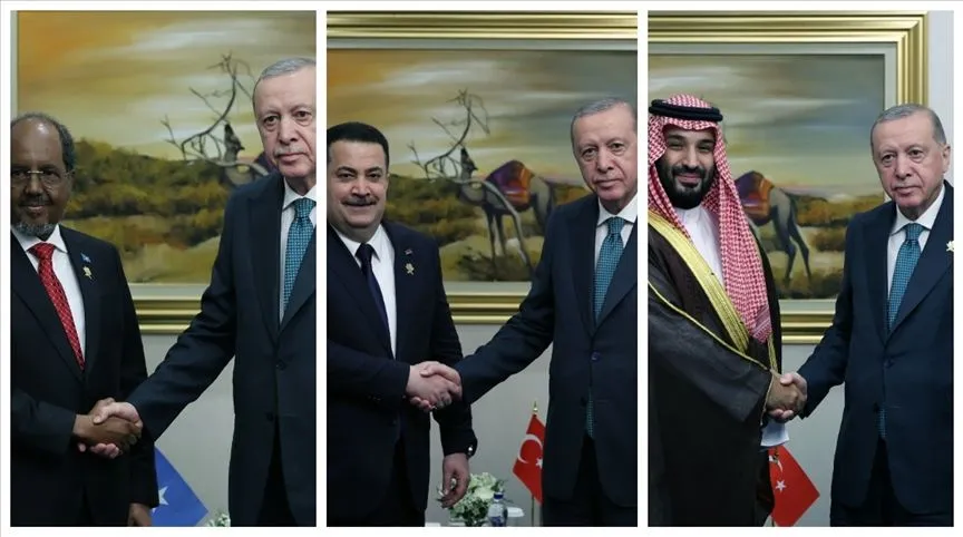 Cumhurbaşkanı Erdoğan'dan Katar'ın başkenti Doha'da yoğun diplomasi trafiği