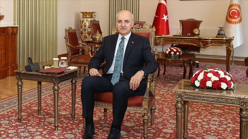 TBMM Başkanı Kurtulmuş, grup başkanları ve grup başkanvekilleriyle bir araya geldi