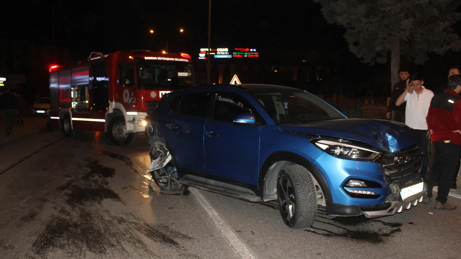 Adres: Samsun! 3 aracın karıştığı kazada 4 kişi yaralandı