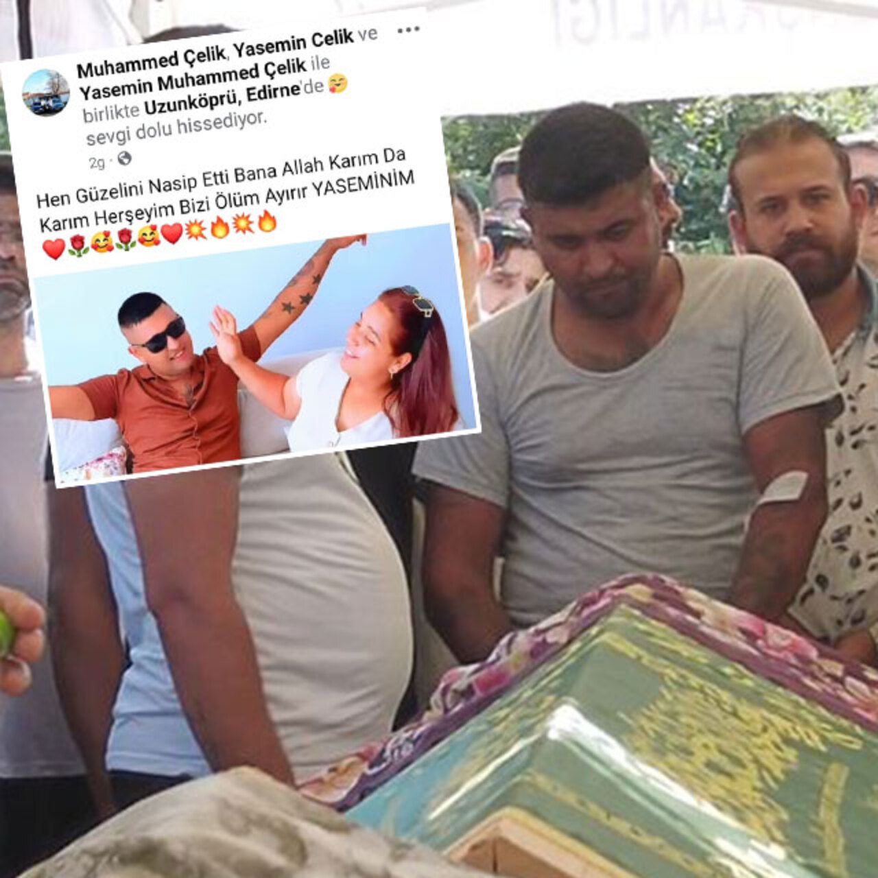 Eşini, oğlunu ve kızını toprağa verdi! Ağlatan paylaşım!