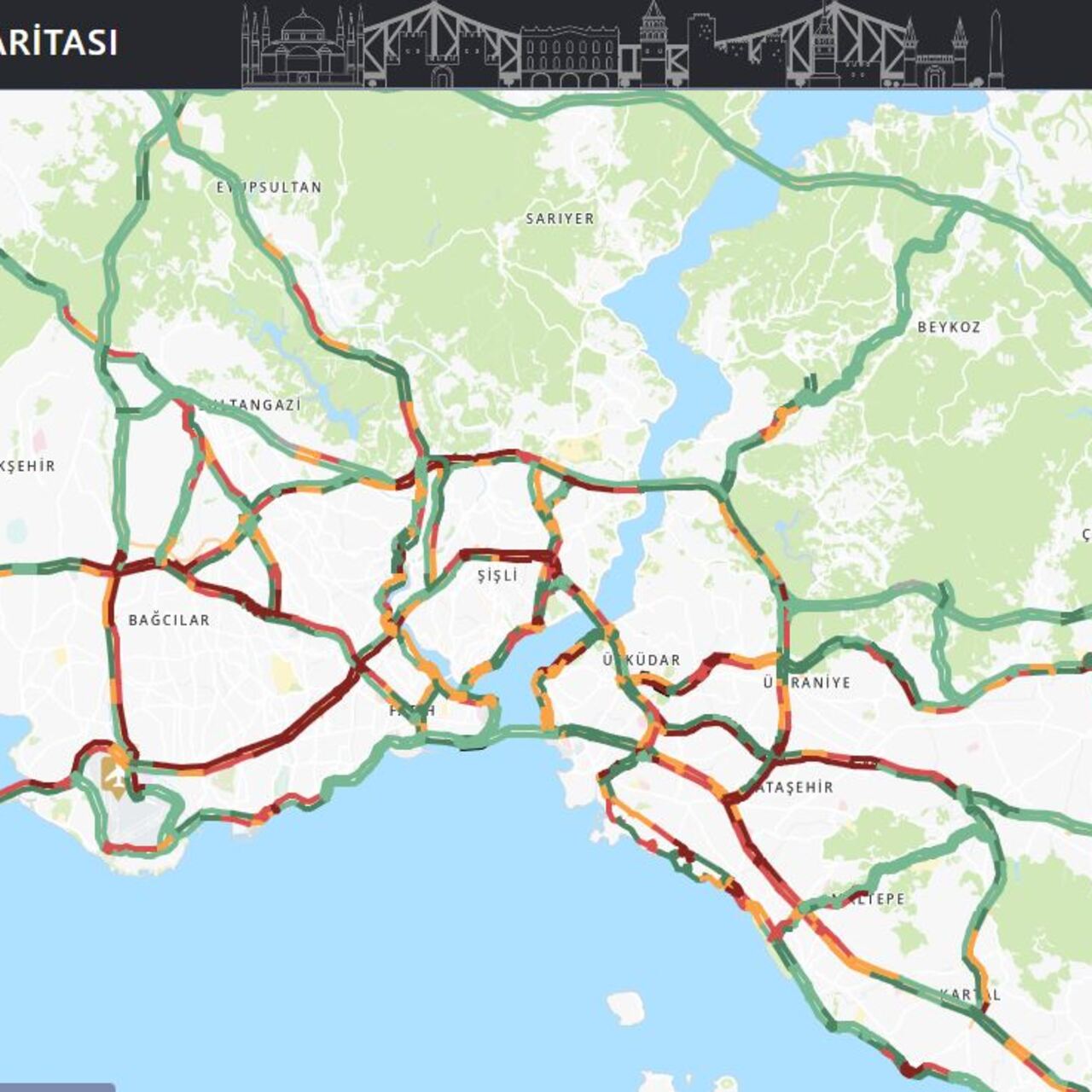 İstanbul'da 6.2'lik depremin ardından trafik yoğunluğu!