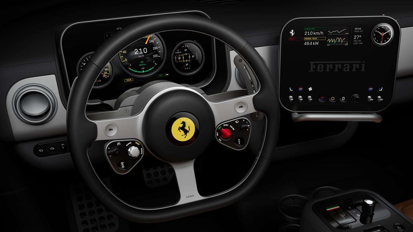 Ferrari, ilk elektrikli otomobilinin adını açıkladı ve iç mekanını sergiledi