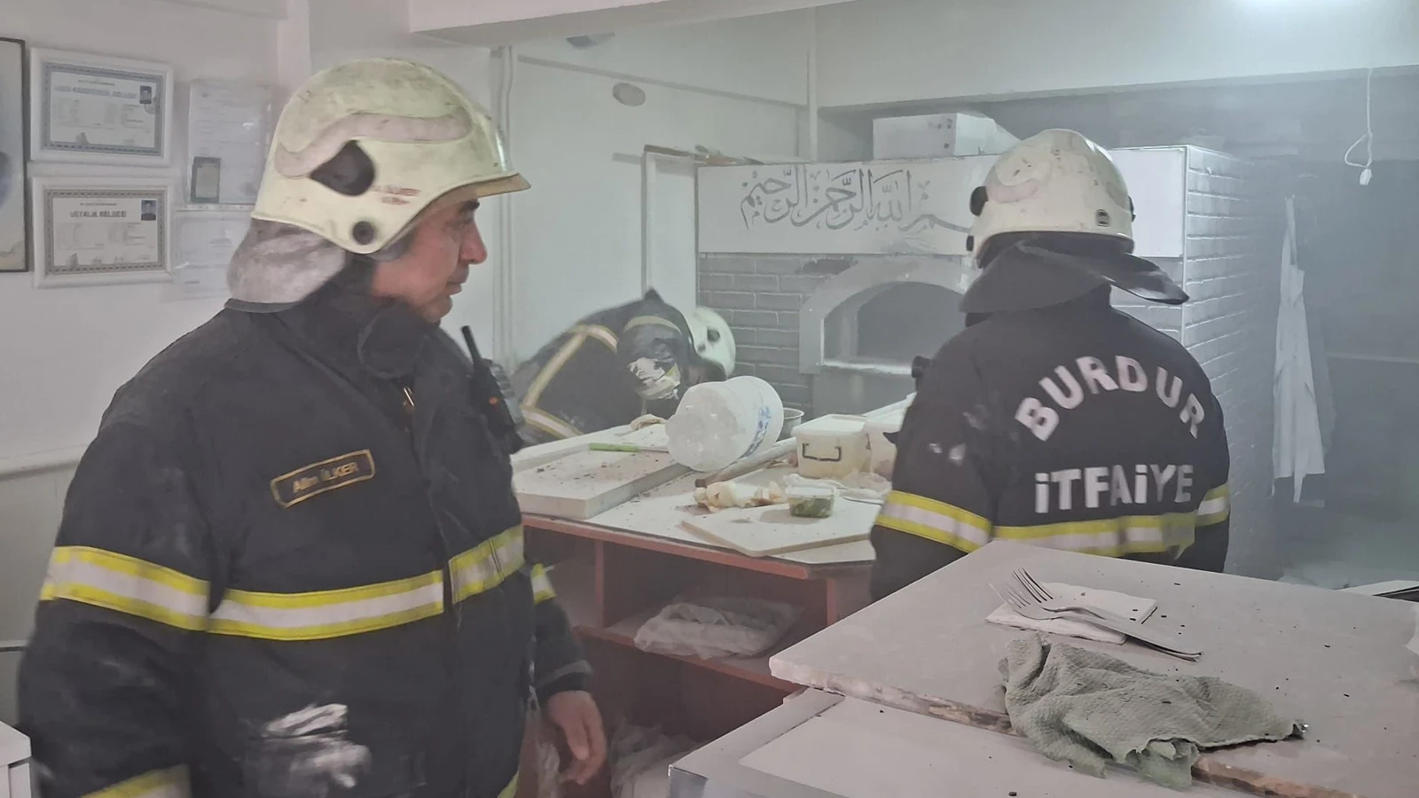 Burdur'da pide salonunda doğalgaz patlaması