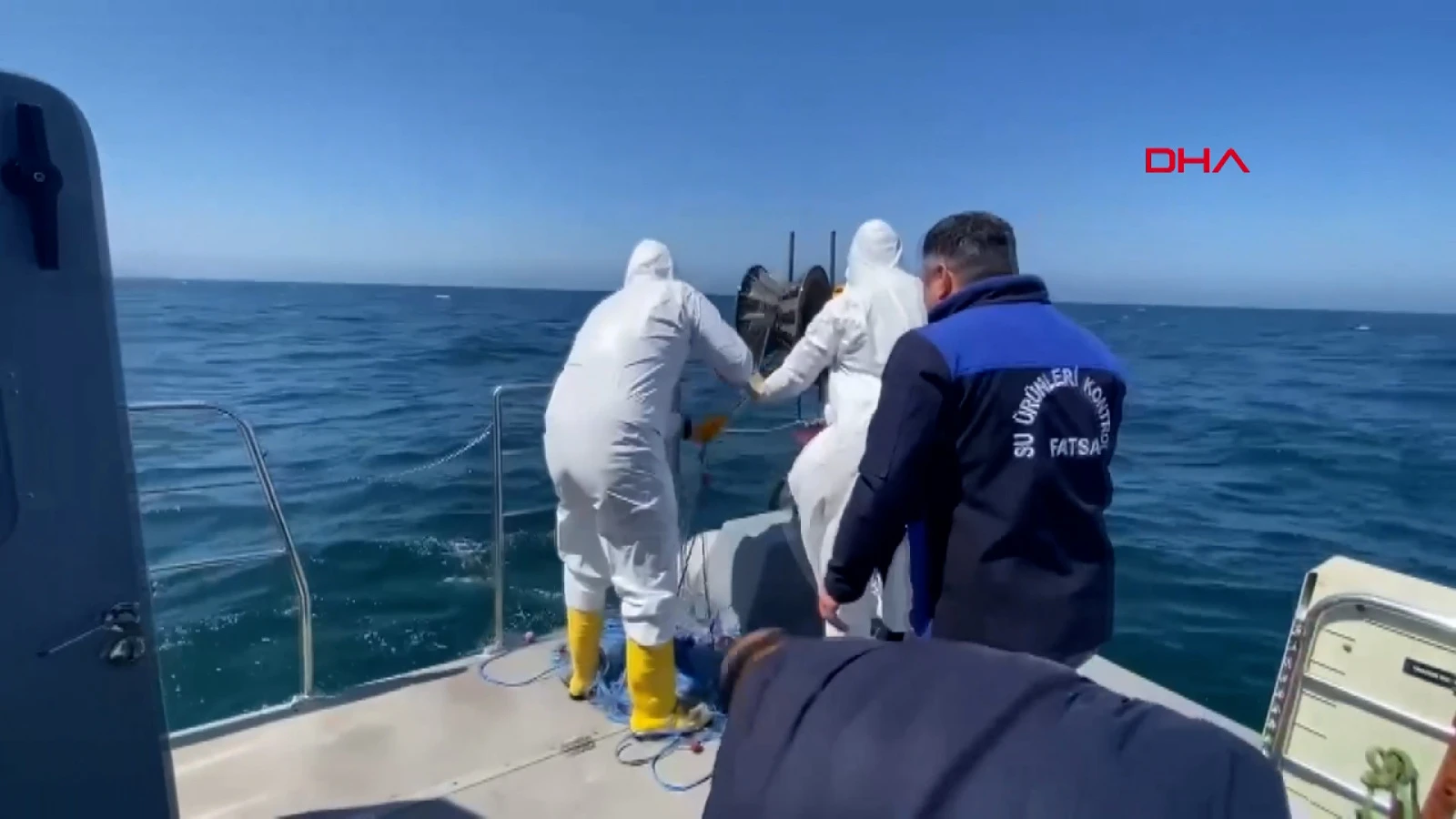 Yasağa rağmen kalkan avladılar, ağlarına el konuldu