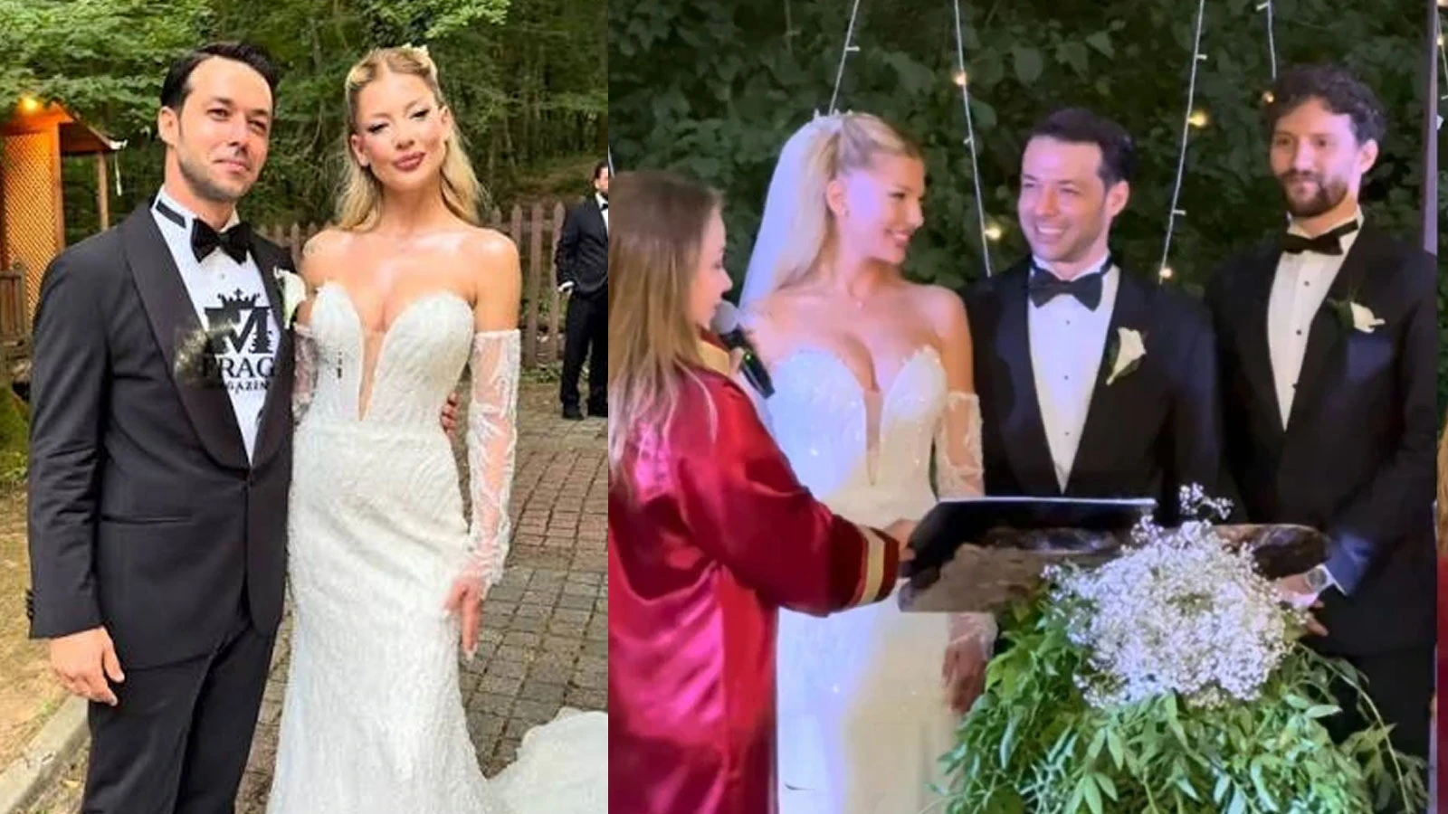 Survivor şampiyonu Hilmi Cem İntepe evlendi! Pırıl Atasev gelinliğiyle beğeni topladı