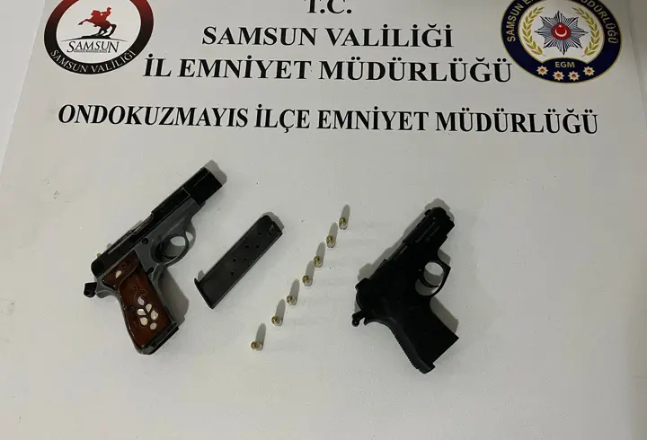 Samsun'da kavga sırasında havaya ateş eden şüpheli yakalandı