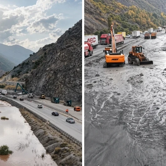 Erzincan'da Sel Ve Heyelan Felaketi: Kara Yolundaki Tahribat Gün Ağarınca Ortaya Çıktı