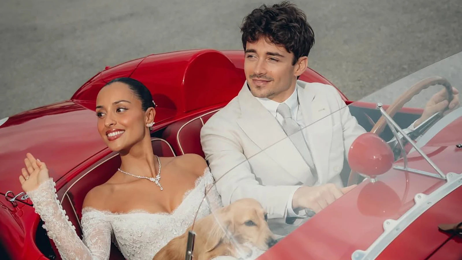Formula 1'in ünlü pilotu Charles Leclerc masalsı bir düğünle dünyaevine girdi