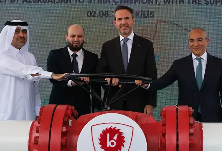 Azerbaycan gazının Türkiye üzerinden Suriye’ye ihracatı başladı