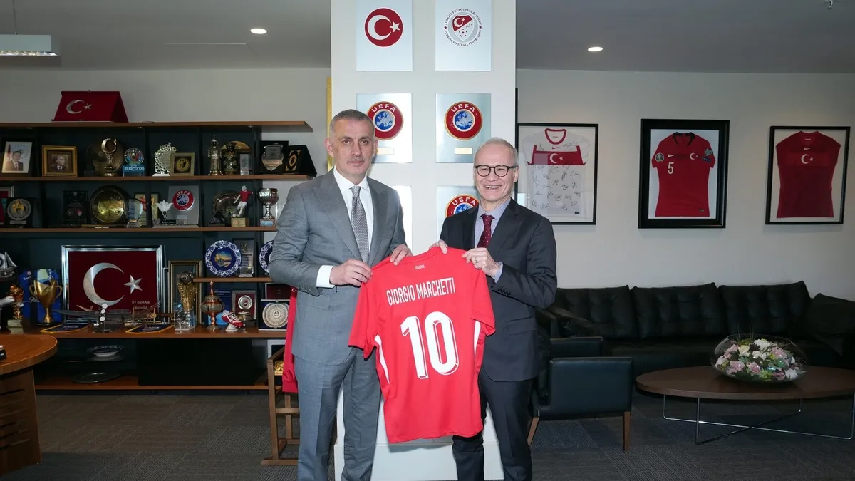 Giorgio Marchetti, TFF Başkanı İbrahim Hacıosmanoğlu'nu ziyaret etti!