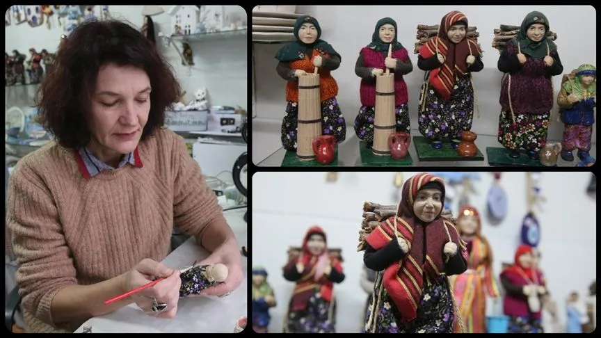 Tokat'ta kadın usta, kişiye özel kitre bebekler tasarlıyor