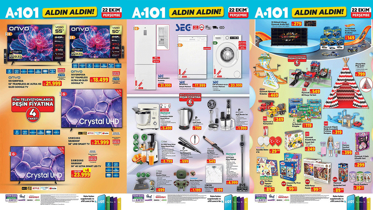 A101 Aktüel Kataloğu: A101’e Bu Hafta Neler Geliyor? (A101 22-28 Ekim)
