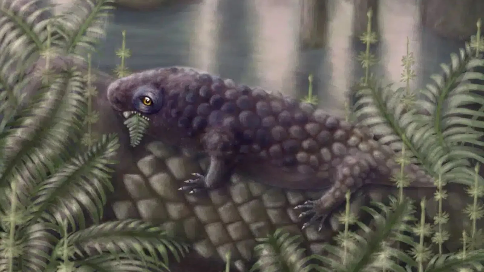Otlayan minik dinozor fosili bulundu