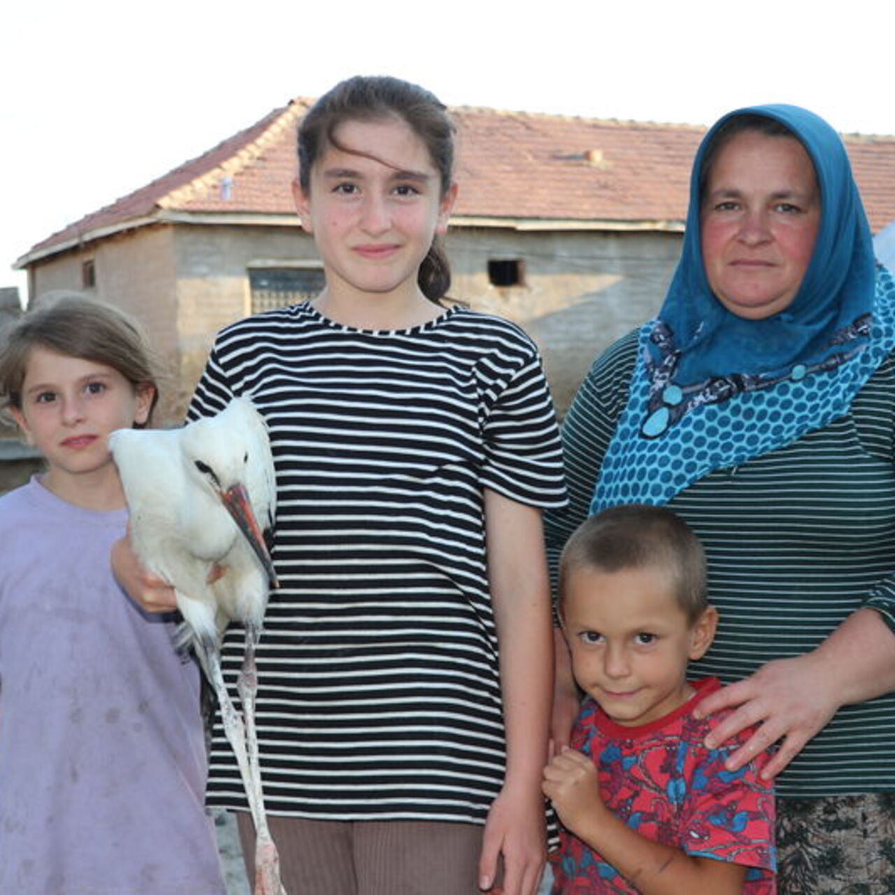 Yaralı leylek Su'ya Yozgatlı aile sahip çıktı