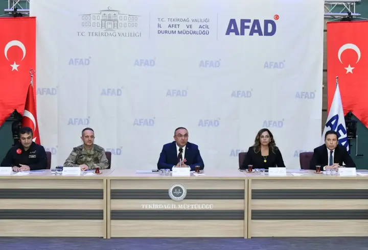 Tekirdağ'da Uluslararası Afet Tatbikatı 2025 Ana Planlama toplantısı yapıldı