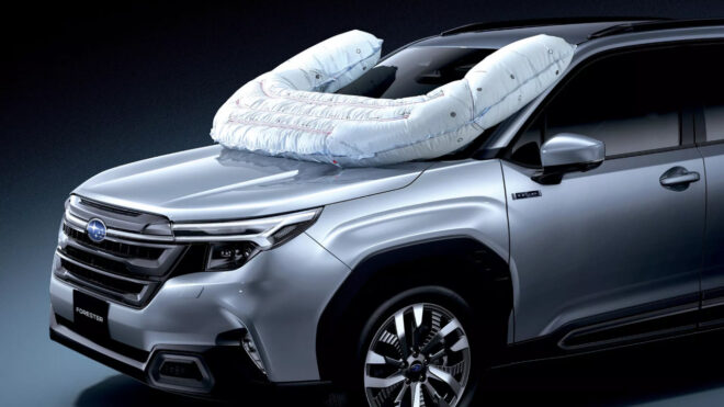 Yeni Subaru Forester, bisiklet sürücülerini de koruyan dış hava yastığıyla geliyor