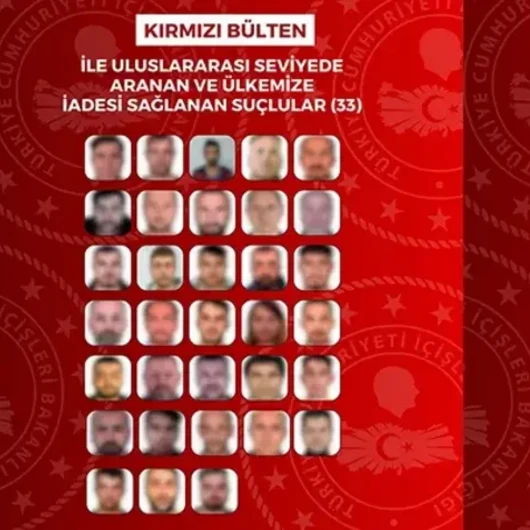 İçişleri Bakanlığı Duyurdu: 63 Suçlu Türkiye'ye İade Edildi