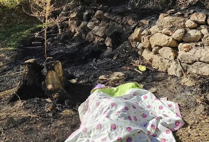 Bahçesindeki otları yakarken alevlerin arasında kalıp öldü